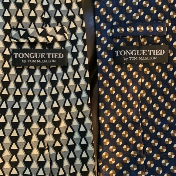 Bundle of 2 Tongue Tied Silk Ties - Picture 4 of 5